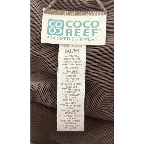 Coco‎ Reef Soar Ultra High Swim Skirt Brown Size S NWT $68 - Picture 5 of 5